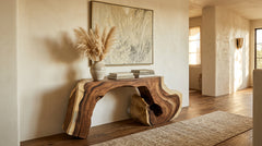 Cleft Console No. 164 styled in a modern hallway
